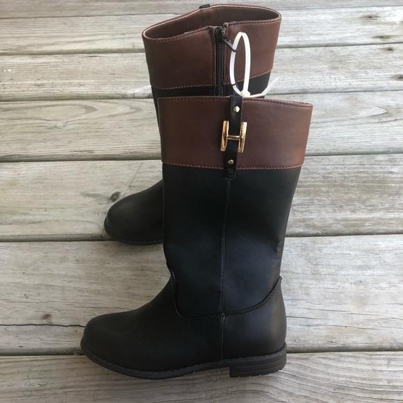 tommy hilfiger cognac boots